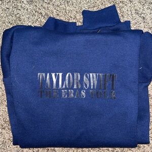 Taylor Swift Eras Tour Collectible Navy Hoodie - size M
